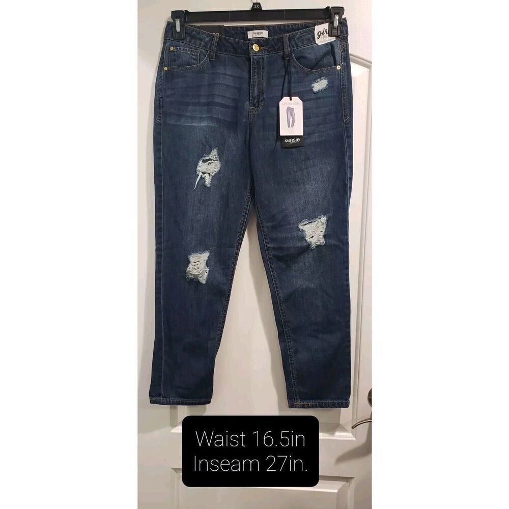 Kenzie Girlfriend Fit Jeans‎ Size 8/29 Mid-rise Relaxed Fit Ankle NWT